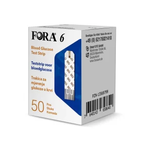 FORA 6 G vércukor tesztcsík - 50 db